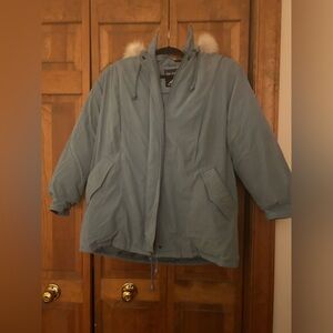 Bromley Sport Women’s Sz L Turquoise Vintage (I Think) Real Down Winter Coat